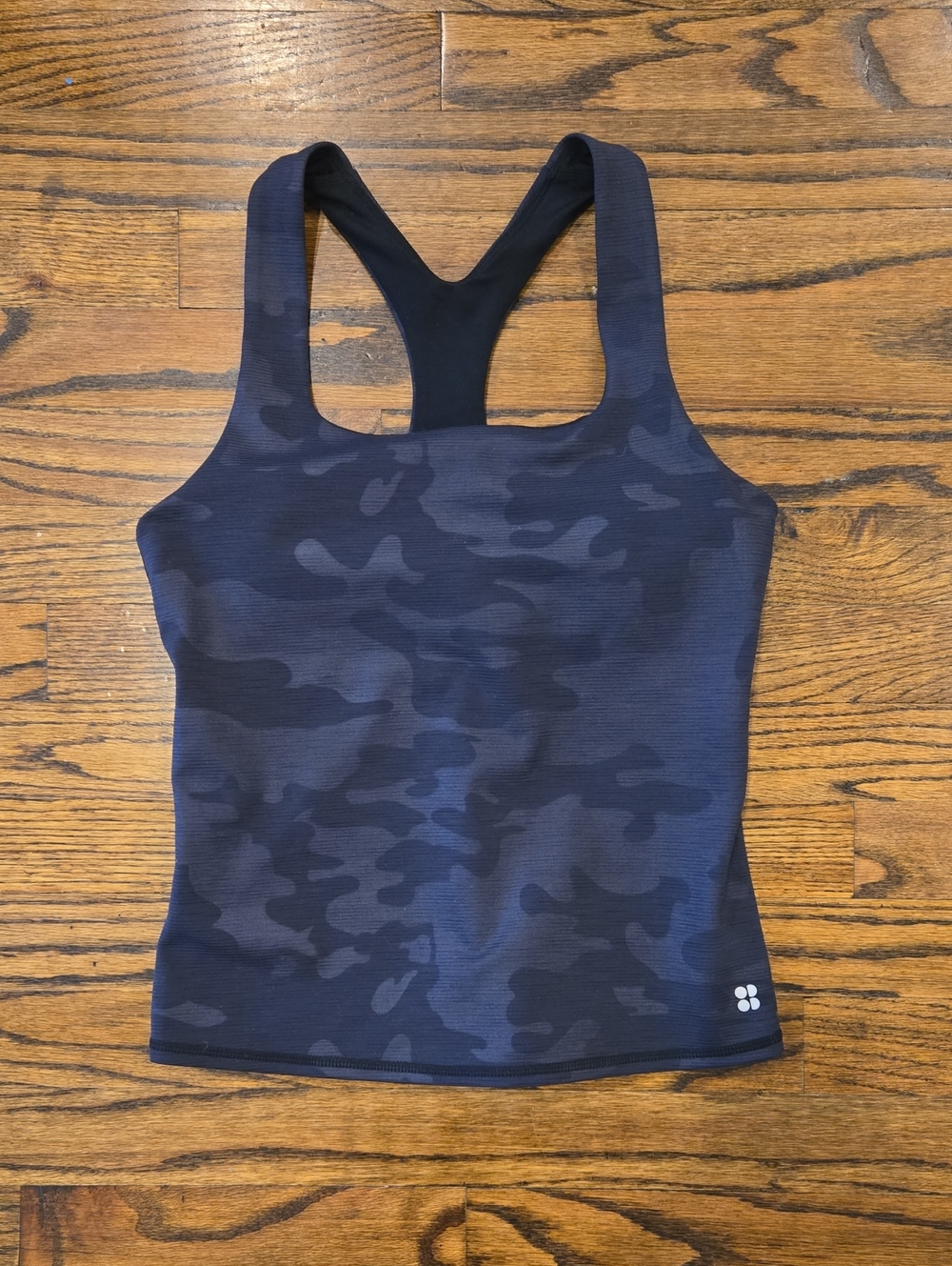 Sweaty Betty Women's Black Camo Racerback Top S